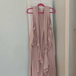 Dusty Rose faux suede vest